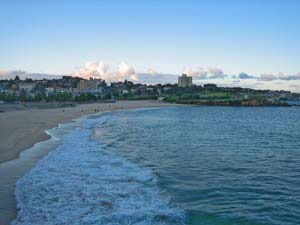 Coogee Beach�i�N�[�W�[�E�r�[�`�j�̓쑤����B�e