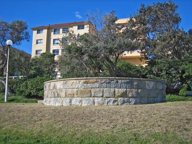 Ray O'keefe Reserve�i���C�E�I�L�[�t�F�ی��j�Ə�����Ă��܂��B