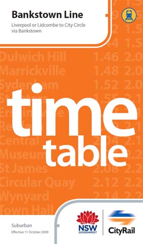 Bankstown�̎����\�ƘH���}